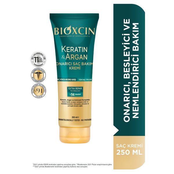 Bioxcin Keratin Argan 250 ml Onarıcı Sıvı Saç Bakım Kremi