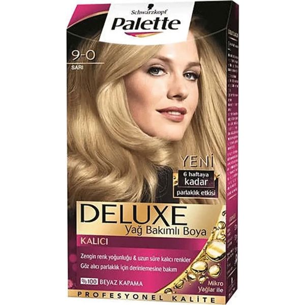 Palette 9.0 Sarı Deluxe Saç Boyası