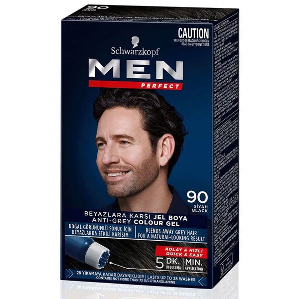 Schwarzkopf Men Perfect Siyah 90 80 ml Erkek Saç Boyası