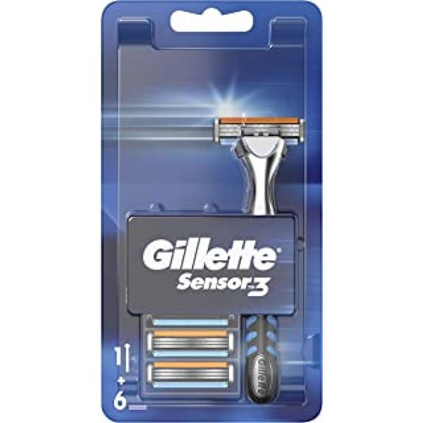 Gillette Sensor 3 Tıraş Makinesi+6'lı Yedek Tıraş Bıçağı