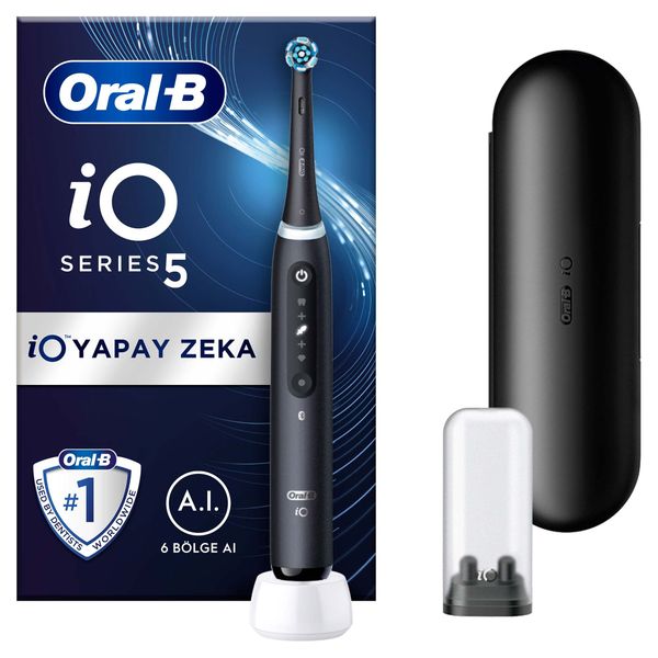Oral-B iO 5 Mat Siyah Şarjlı Diş Fırçası