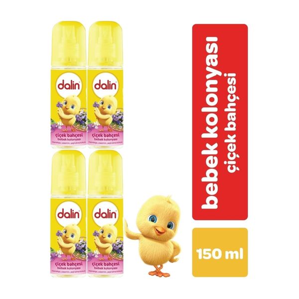 Dalin Çiçek Bahçesi 4x150 ml Bebek Kolonyası