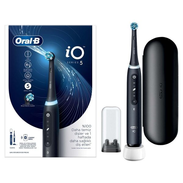 Oral-B iO5 Siyah Şarjlı Diş Fırçası