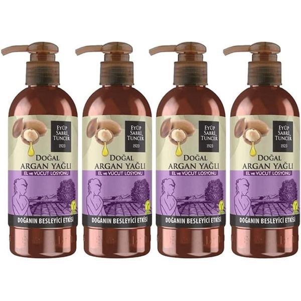 Eyüp Sabri Tuncer Doğal Argan Yağlı 4x250 ML El ve Vücut Losyonu