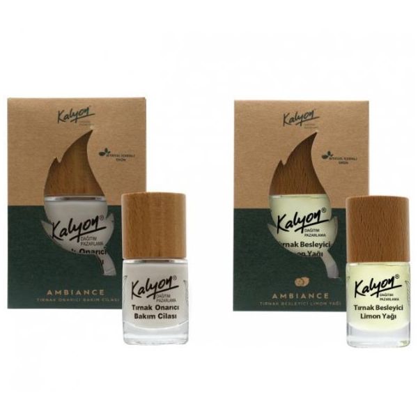 Kalyon 11 ml Bitkisel Tırnak Onarıcı Bakım Cilası + 11 ml Tırnak Besleyici Limon Yağı