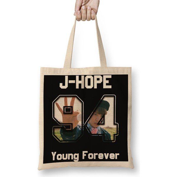 Baskı Dükkanı Bts Young Forever Jhope Bez Çanta