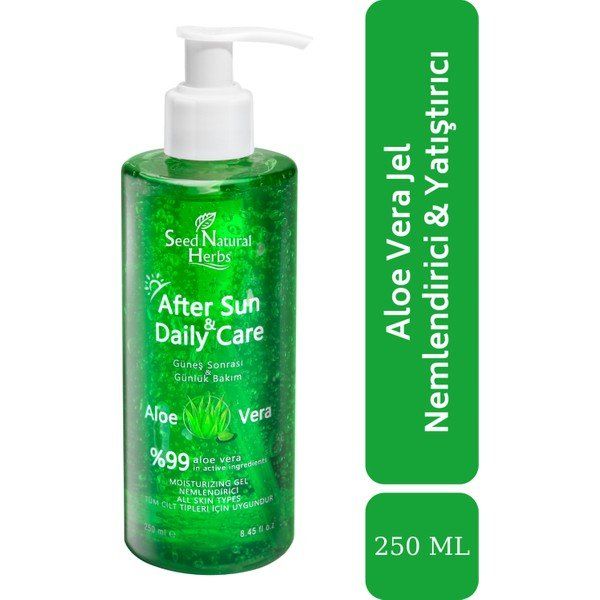 Seed Natural Herbs Aloe Vera Özlü 250 ml Güneş Jeli