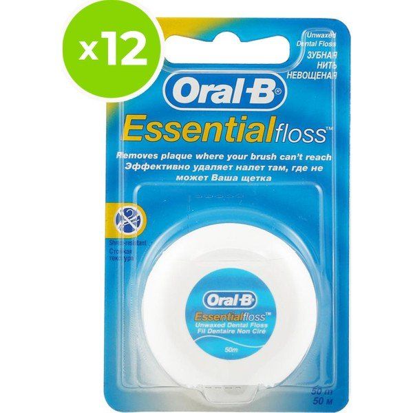 Oral-B Essential Floss 12 Adet 50 mt Diş İpi