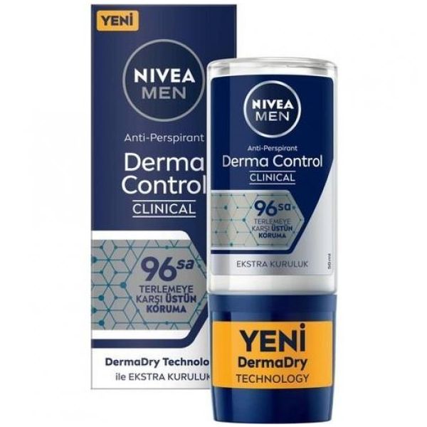 Nivea Derma Control Clinical 50 ml Erkek Roll-on Deodorant