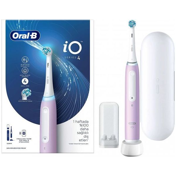 Oral-B iO4 Şarjlı Eflatun Diş Fırçası