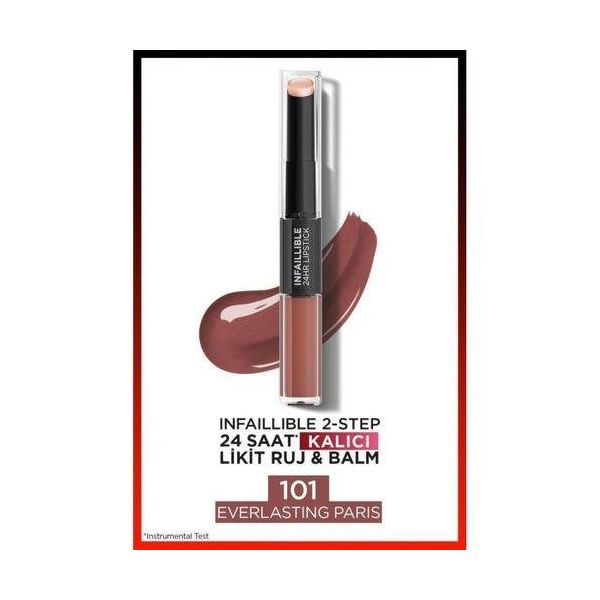 Loreal Paris Infaillible 2-Step 101 Everlasting Paris Kalıcı Likit Ruj ve Balm