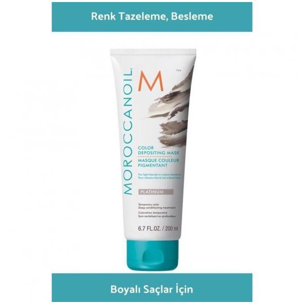 Moroccanoil Color Depositing Platinum Renk Tazeleyici 200 ML Saç Bakım Maskesi 200 ml