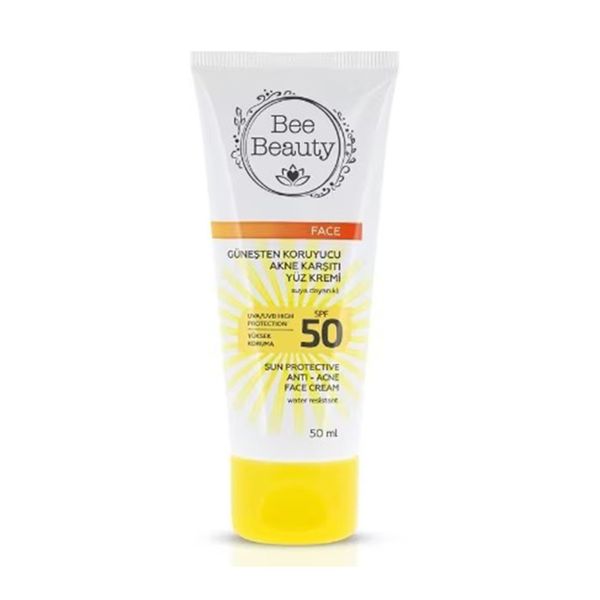 Bee Beauty Akne Karşıtı SPF50 50 ml Güneşten Koruyucu Yüz Kremi