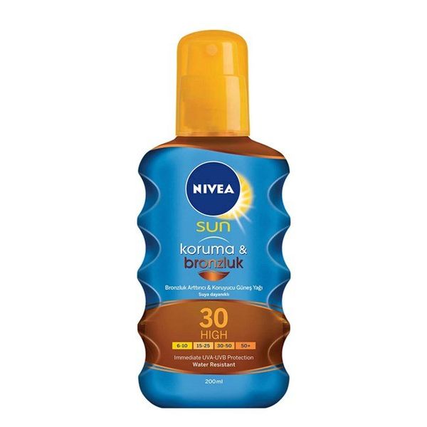 Nivea Sun Koruma GKF 30 200 ml Bronzluk Bronzluk Arttırıcı Güneş Yağ