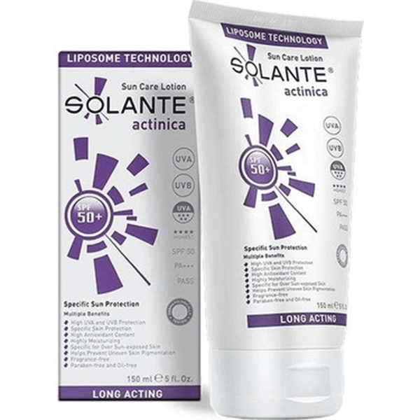 Solante Actinica 150 ml SPF50+ Hassas Ciltler İçin Güneş Koruyucu Losyon