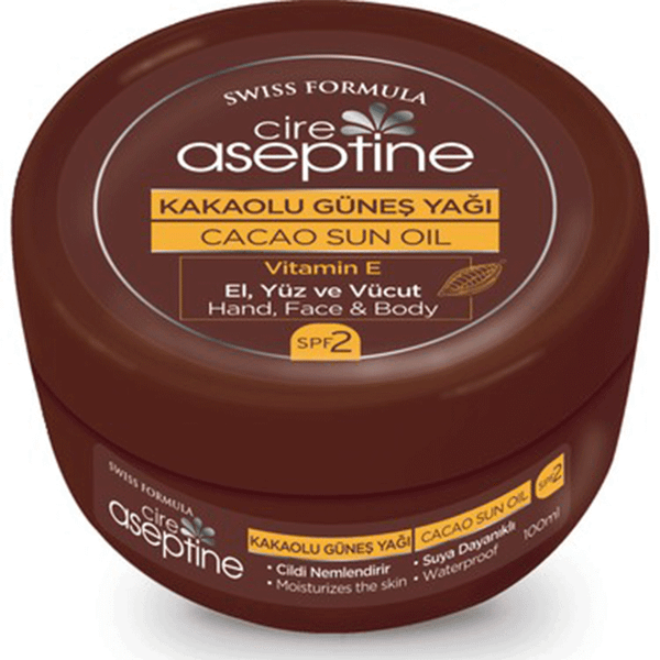 Cire Aseptine Kakaolu SPF 2 100 ml Güneş Yağı