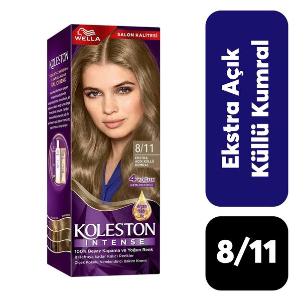 Koleston Intense 8/11 Ekstra Açık Küllü Kumral 50 ml Saç Boyası