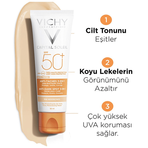 Vichy Capital Soleil SPF50 Anti Dark 50 ml Spot Yüz Kremi