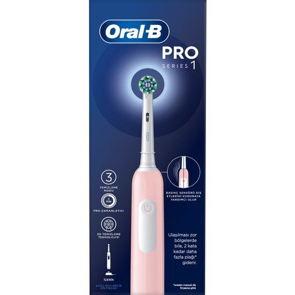 Oral-B Pro Series 1 Pembe 1 Adet Yedek Başlıklı Diş Fırçası
