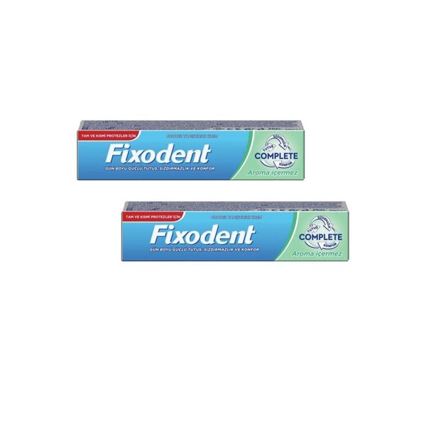 Fixodent Complete 2x47 gr Aroma İçermez Diş Protez Yapıştırıcı Krem