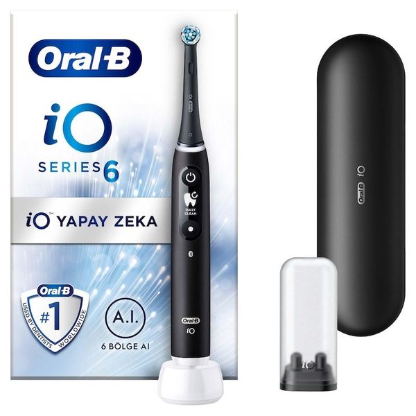 Oral-B iO6 Siyah Şarjlı Diş Fırçası