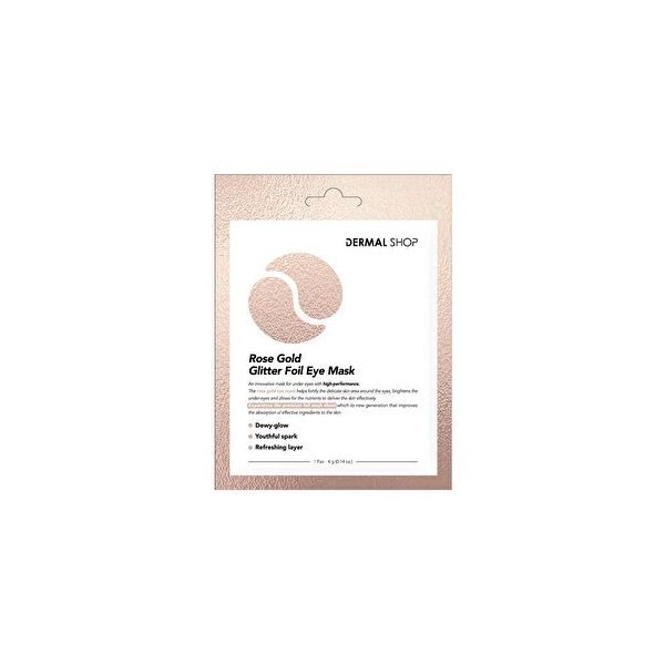 Dermal Rose Gold Glitter Foil 4 gr Göz Maskesi