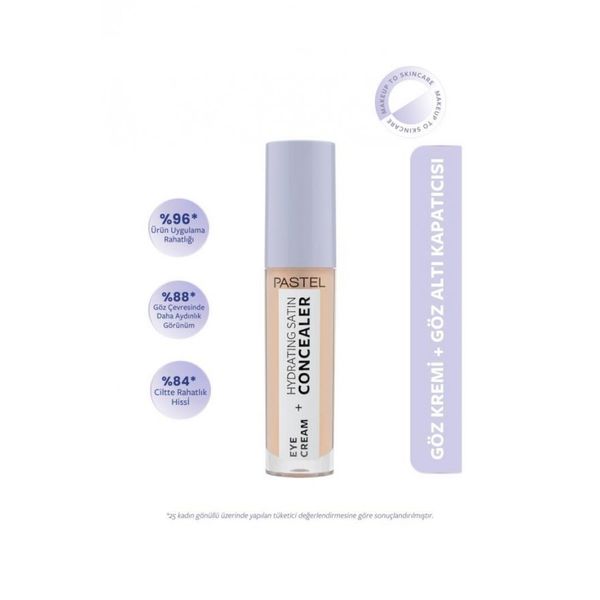 Pastel Eye Cream + Hydrating Satin Concealer 4.3 ml 61 Vanilla Kapatıcı