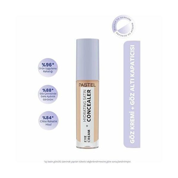 Pastel Eye Cream + Hydrating Satin Concealer 4.3 ml 63 Milkshake Kapatıcı