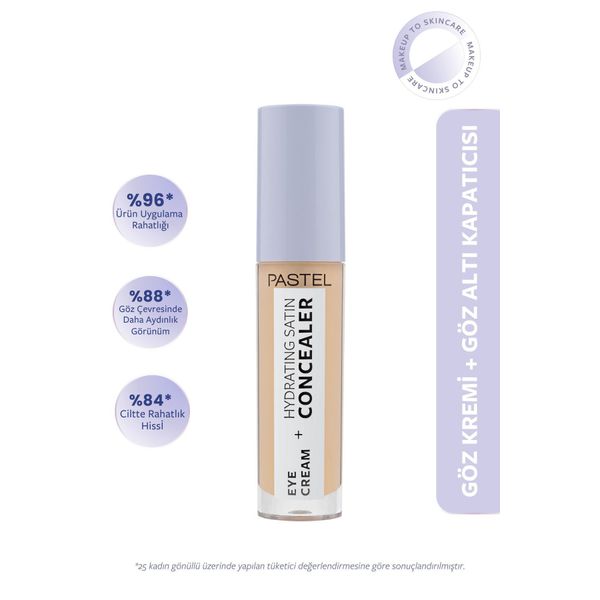 Pastel Eye Cream + Hydrating Satin Concealer 4.3 ml 64 Medium Light Kapatıcı