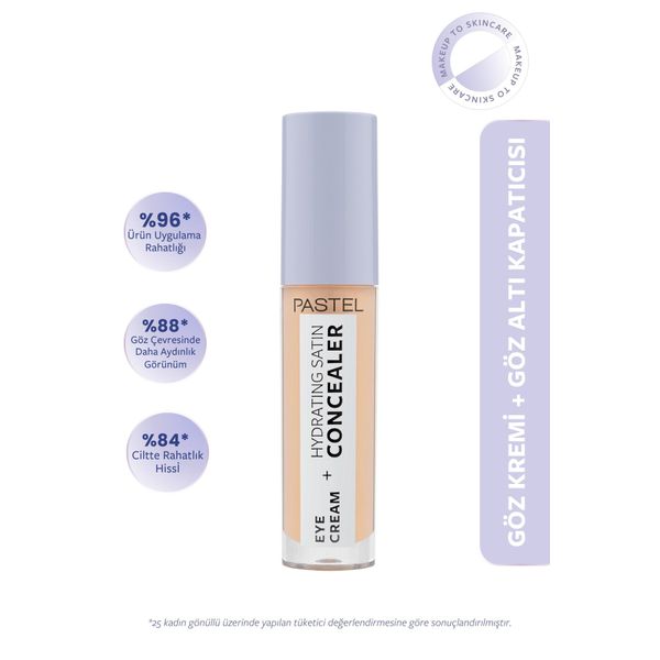 Pastel Eye Cream + Hydrating Satin Concealer 4.3 ml 65 Honeybun Kapatıcı
