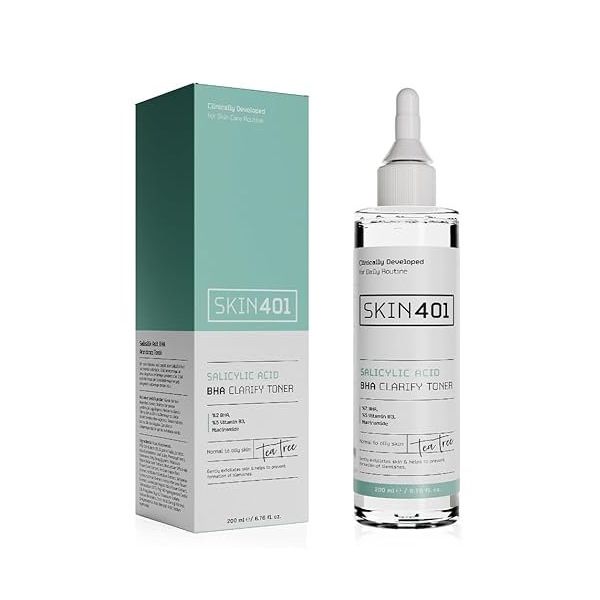 Skin401 %2 Salisilik Asit Bha Arındırıcı Gözenek Sıkılaştırıcı Siyah Nokta Karşıtı 200 ml Tonik