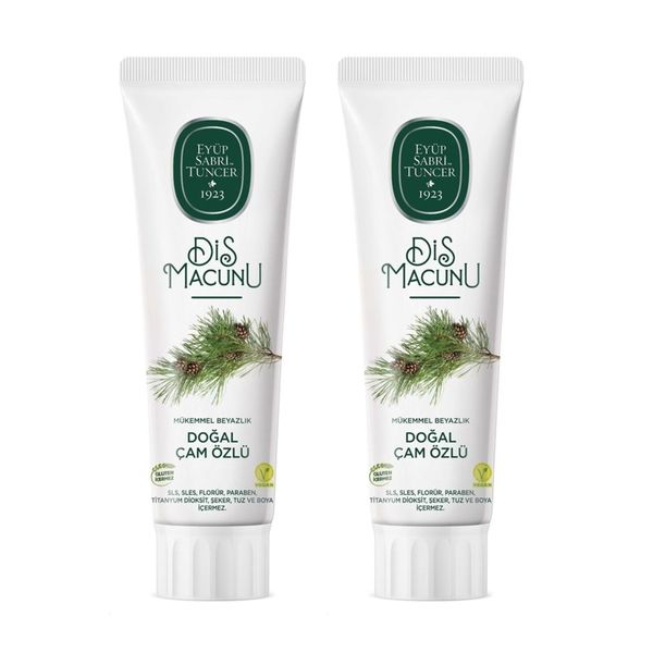 Eyüp Sabri Tuncer 2x90 ml Doğal Çam Özlü Diş Macunu