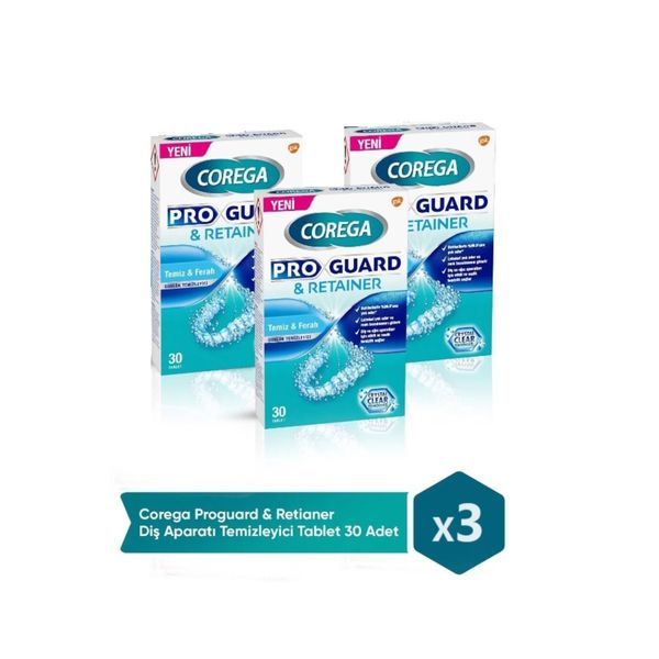 Corega Proguard Retainer 3x30 Temizleyici Tablet