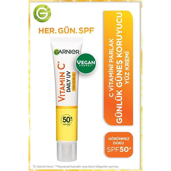 Garnier Invisible Daily Uv Fluid Görünmez Doku 40 ml C Vitamini Krem
