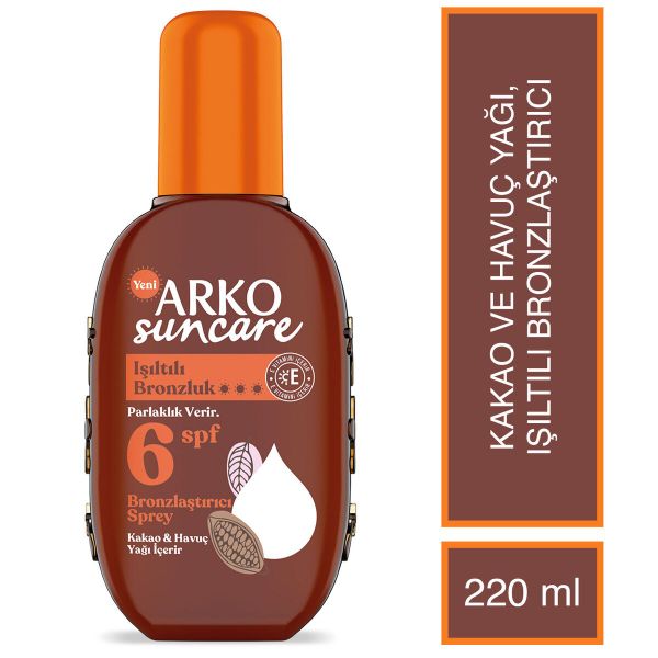 Arko Suncare SPF6 220 ML Bronzlaştırıcı Güneş Yağı