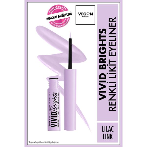 Nyx Vivid Brights Lilac Link Likit Eyeliner