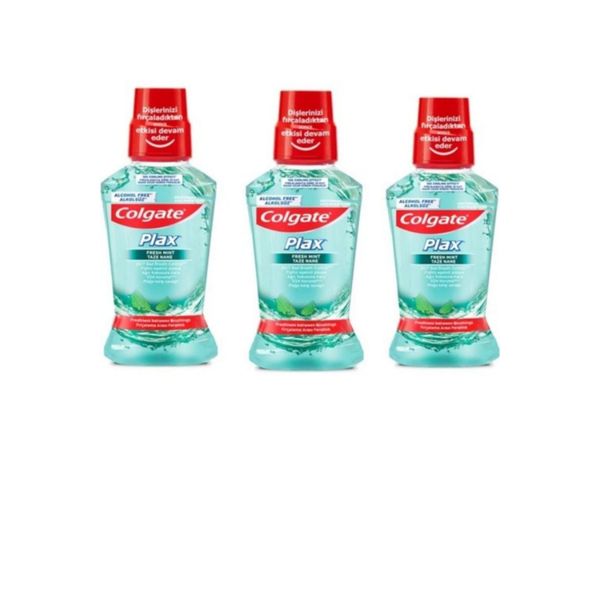 Colgate 3x250 ml Plax Taze Nane Ferahlığı Ağız Bakım Suyu