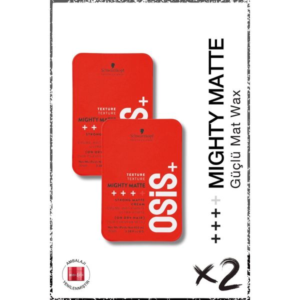 Osis Mighty Matte 2x100 ml Güçlü Tutucu Wax