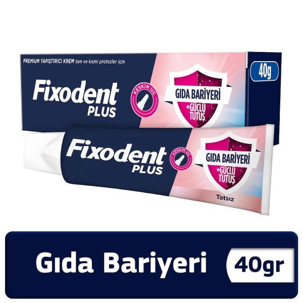 Fixodent Plus 40 gr Gıda Bariyeri Protez Diş Yapıştırıcı