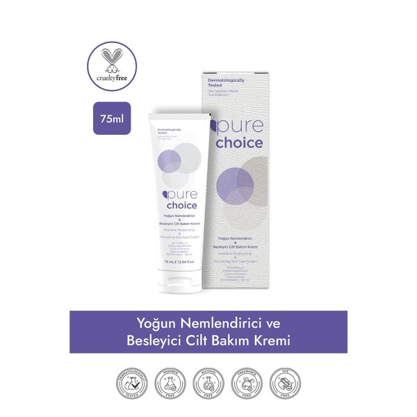 Pure Choice 75 ml Yoğun Nemlendirici ve Besleyici Cilt Bakım Kremi