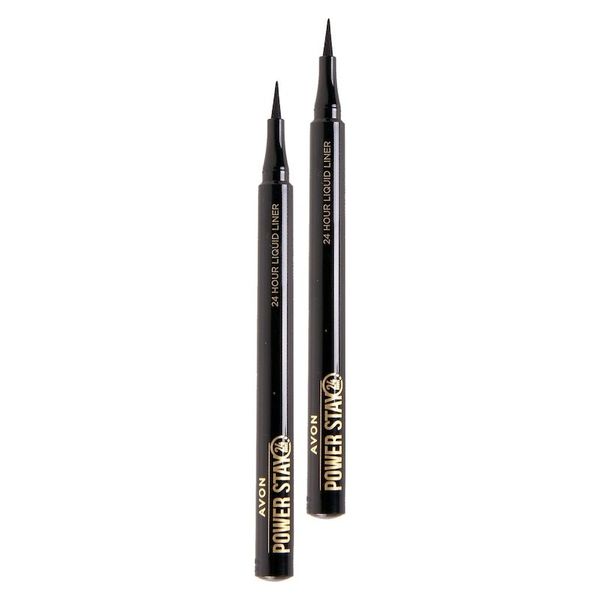 Avon Power Stay Likit Liner Blackest Black Ikili Set