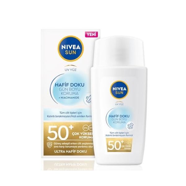 Nivea Sun Hafif Dokulu 50SPF 40 ml Güneş Koruyucu Krem