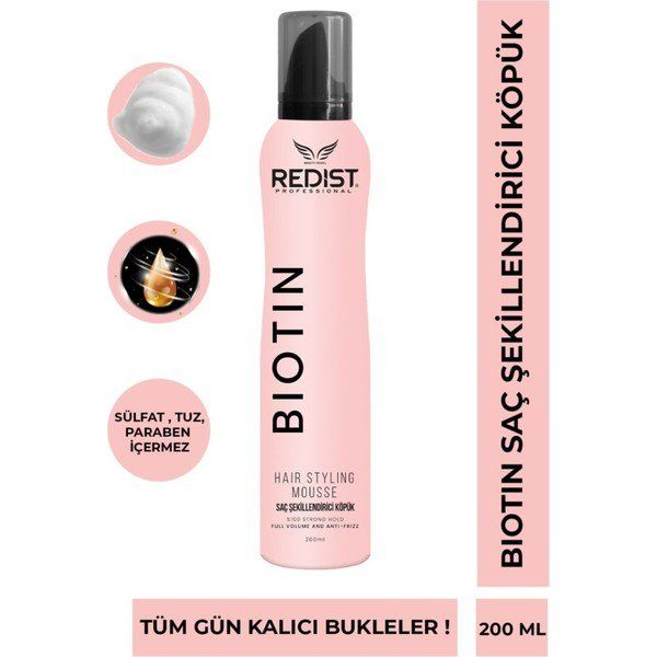 Redist Biotin 200 ml Saç Şekillendirici Köpük