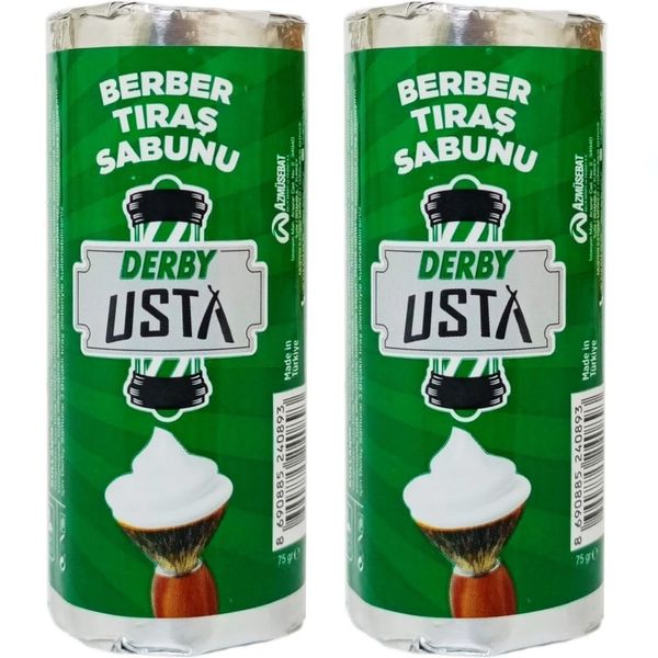 Derby 2 Adet 75 gr Usta Berber Tıraş Sabunu