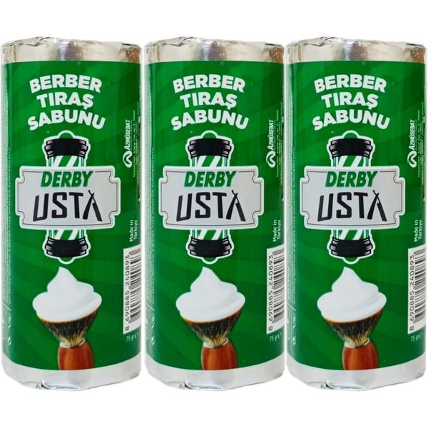 Derby 3 Adet 75 gr Usta Berber Tıraş Sabunu