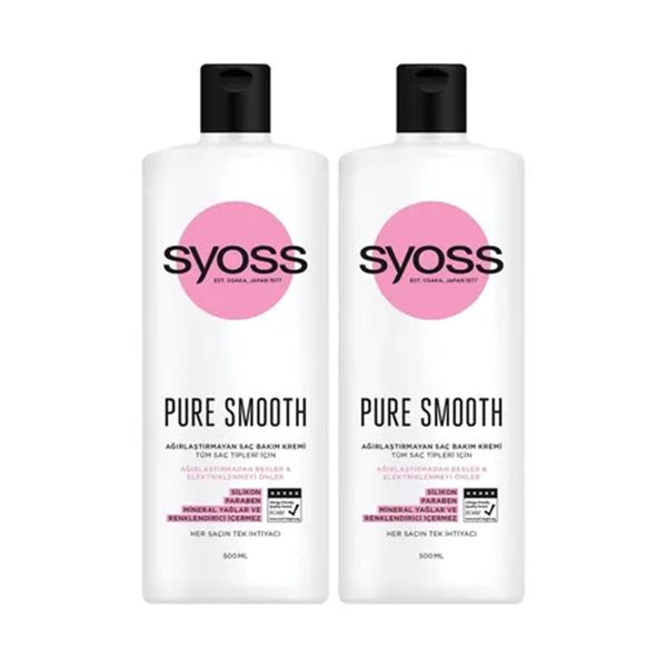 Syoss Pure Smooth Micellar 2x500 ml Şampuan
