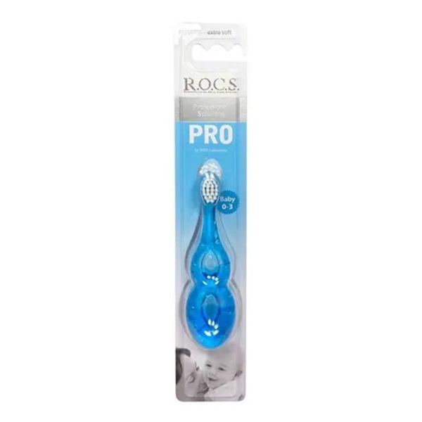 Rocs Baby 0-3 Yaş Mavi Bebek Diş Fırçası