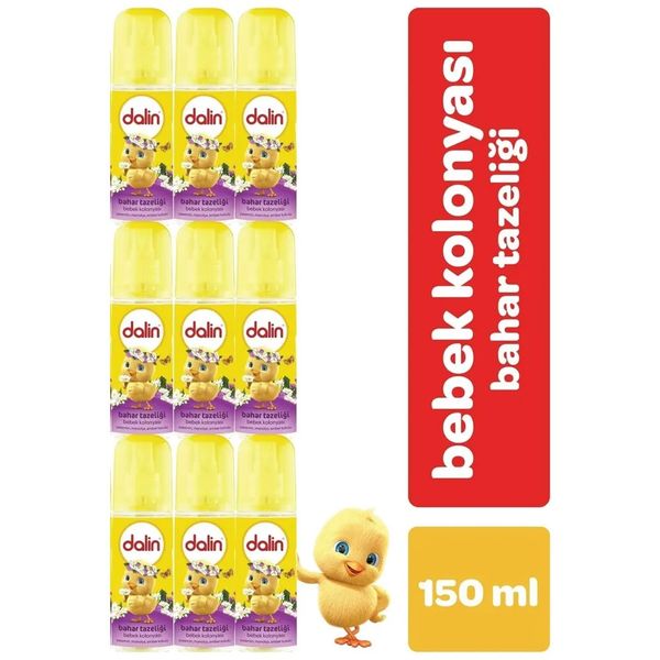 Dalin Bahar Tazeliği 9x150 ml Bebek Kolonyası