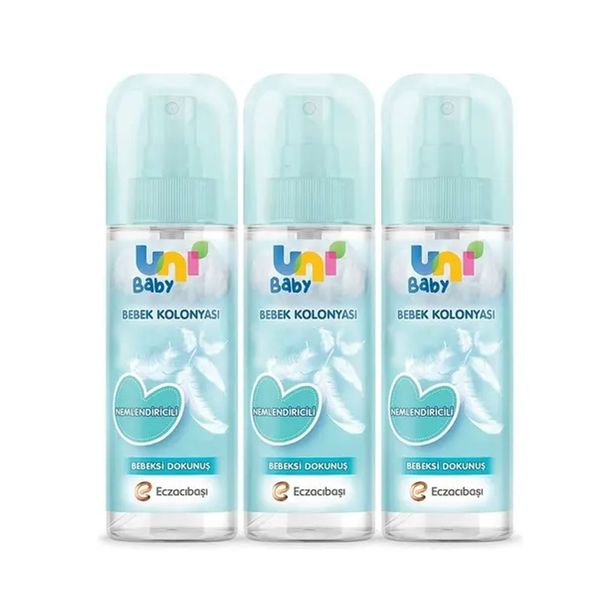 Uni Baby 3x150 ml Nemlendiricili Bebeksi Dokunuş Bebek Kolonyası