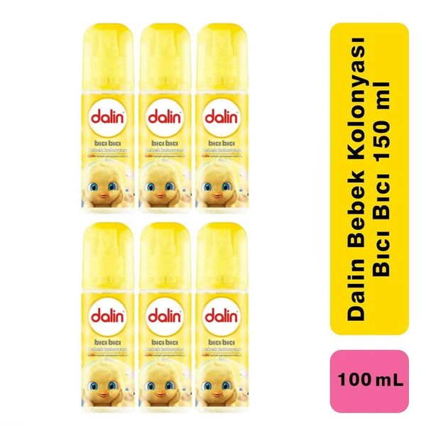 Dalin Bıcı Bıcı 6x100 ml Bebek Kolonyası